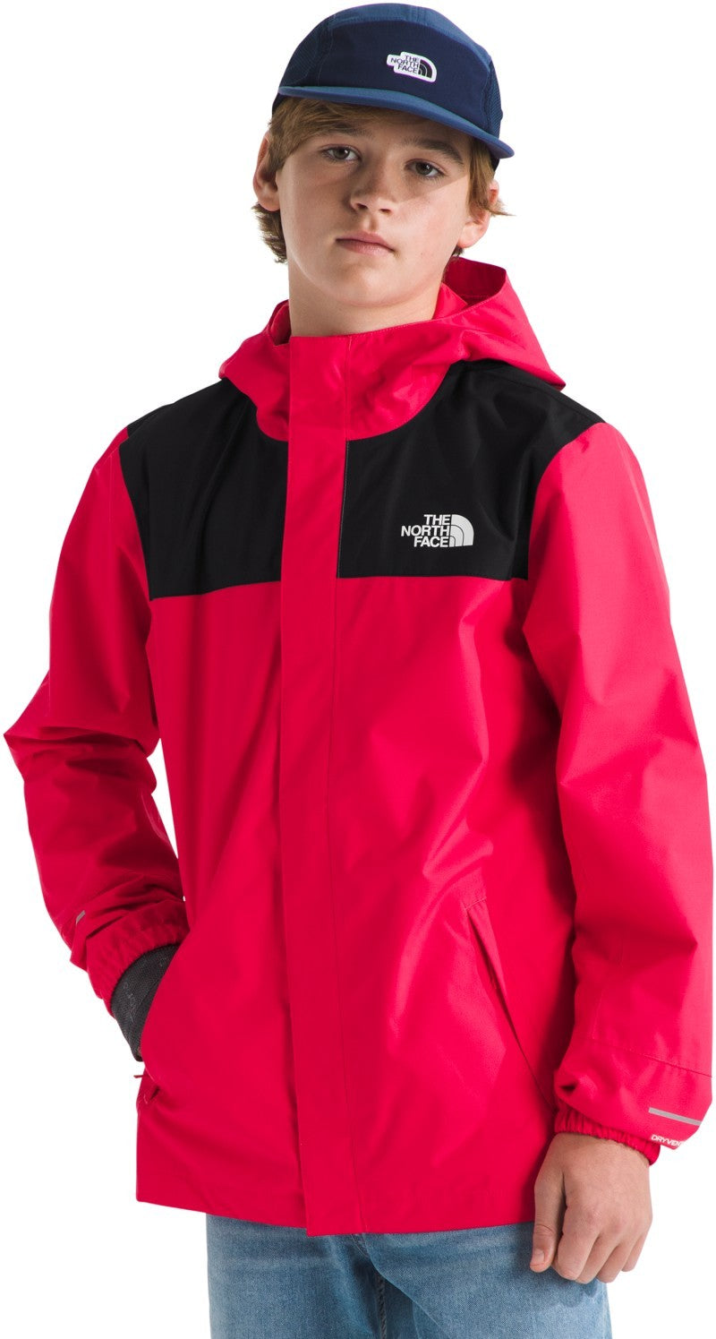 Antora Rain Jacket - Boys - hibiscus 1