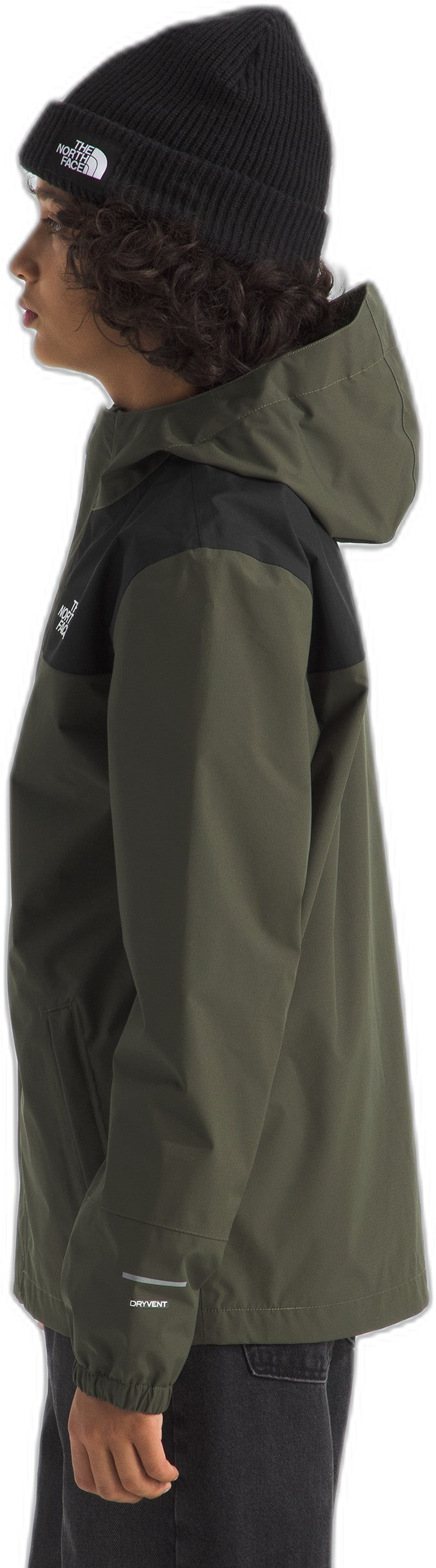 Antora Rain Jacket - Boys - new taupe green 1