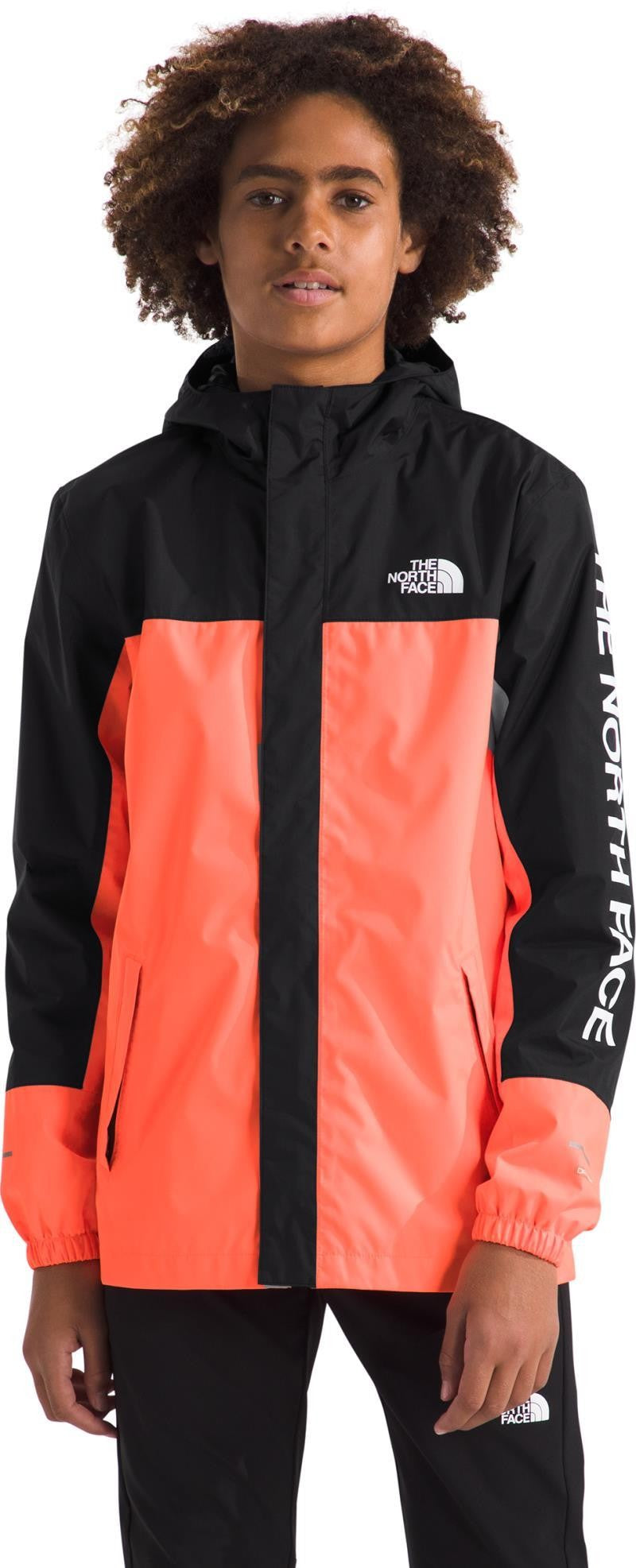 Antora Rain Jacket - Boys - vivid flame 1