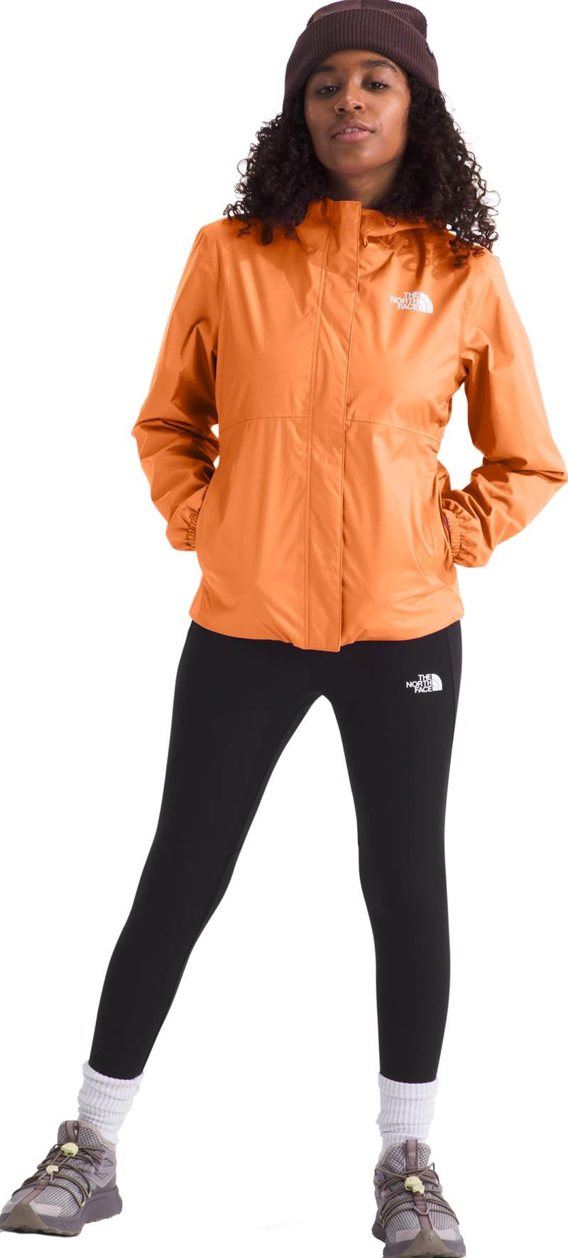 Antora Rain Jacket - Girls - bright cantaloupe 1