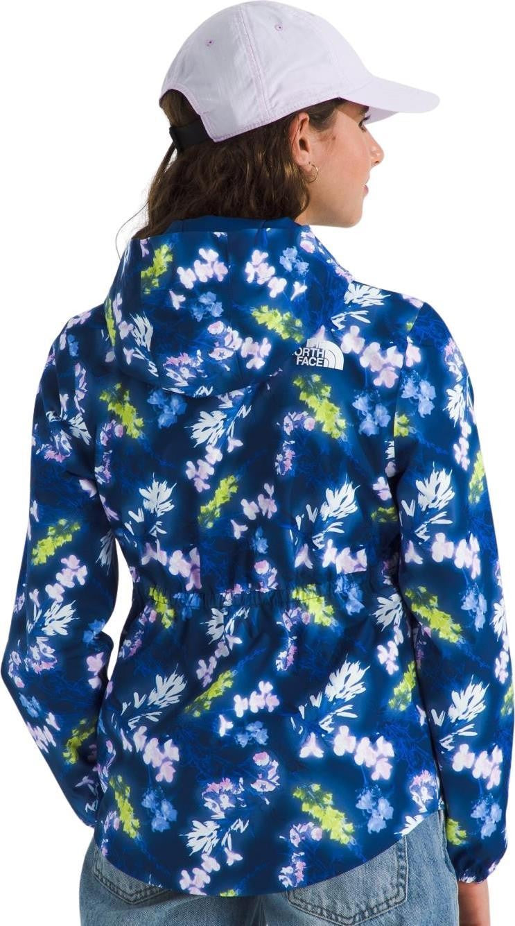 Antora Rain Jacket - Girls - estate blue florescent floral print 1
