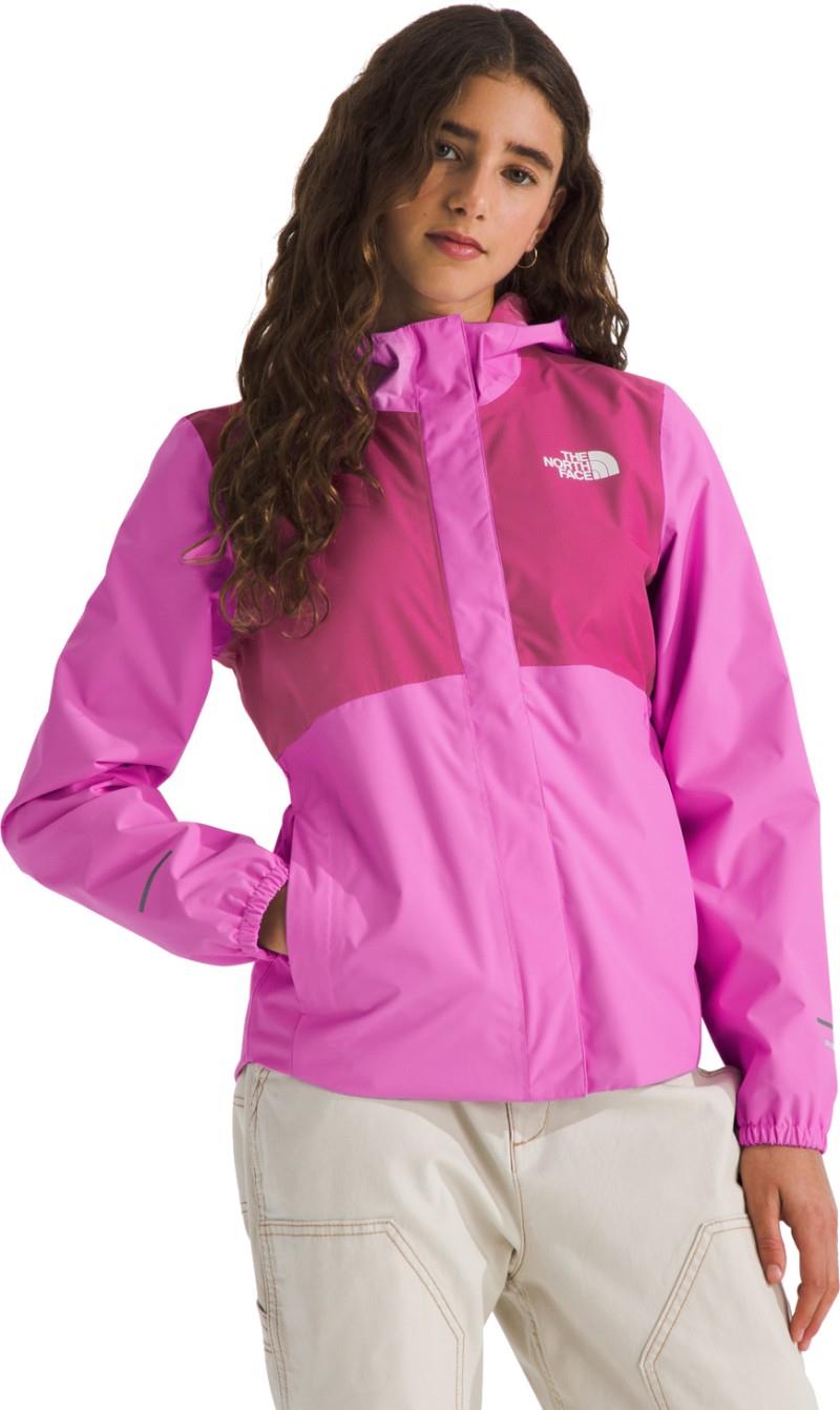 Antora Rain Jacket - Girls - violet crocus / fuchsia flash 1