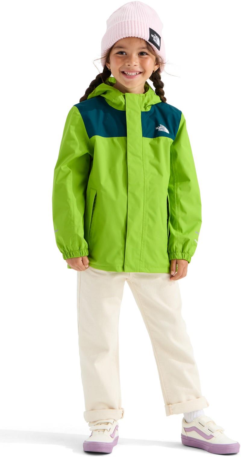 Antora Rain Jacket - Kids - sport moss / pacific teal 1
