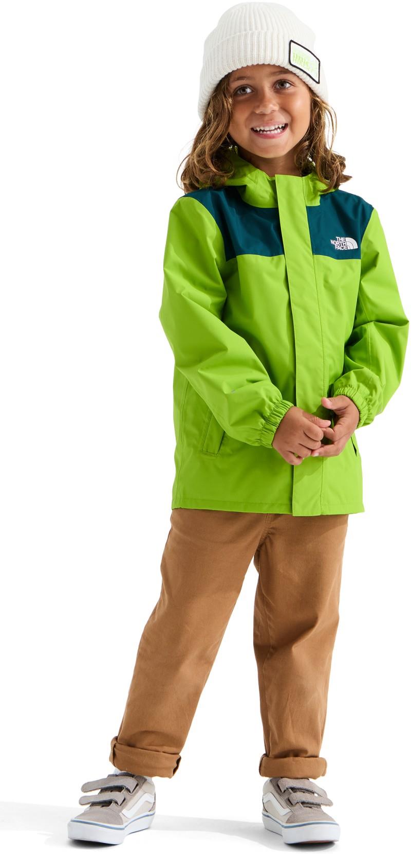 Antora Rain Jacket - Kids - sport moss / pacific teal 1