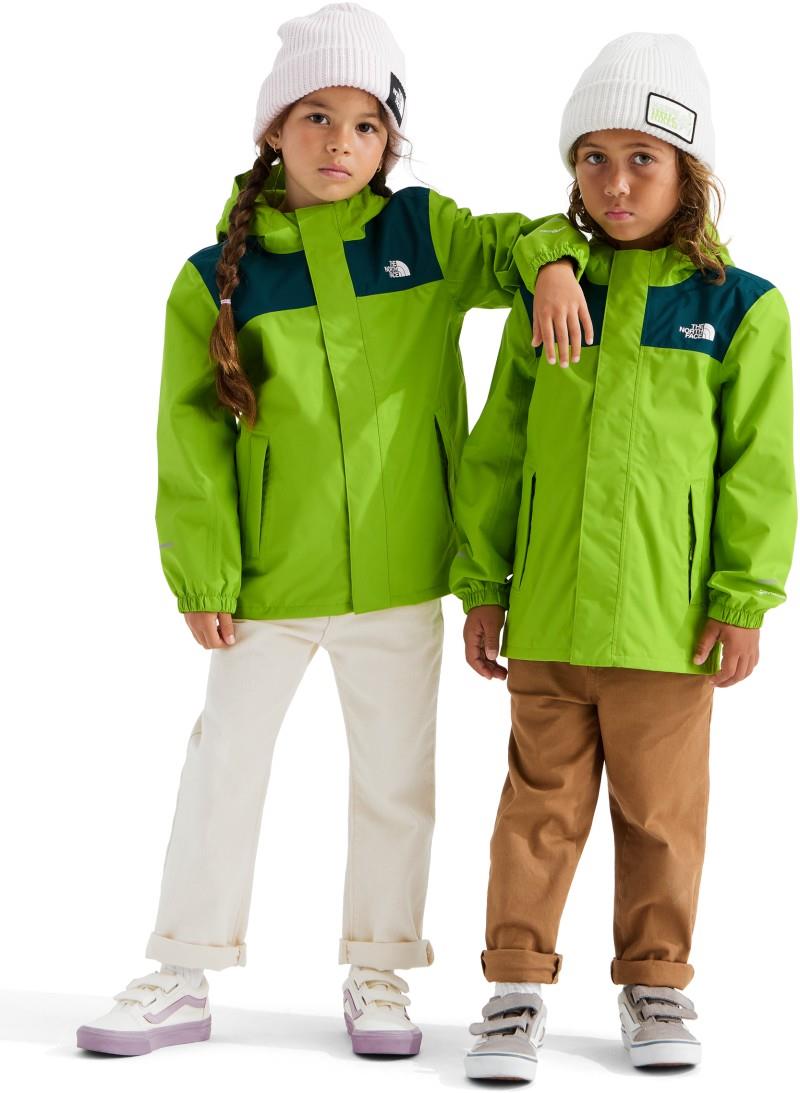 Antora Rain Jacket - Kids - sport moss / pacific teal 1