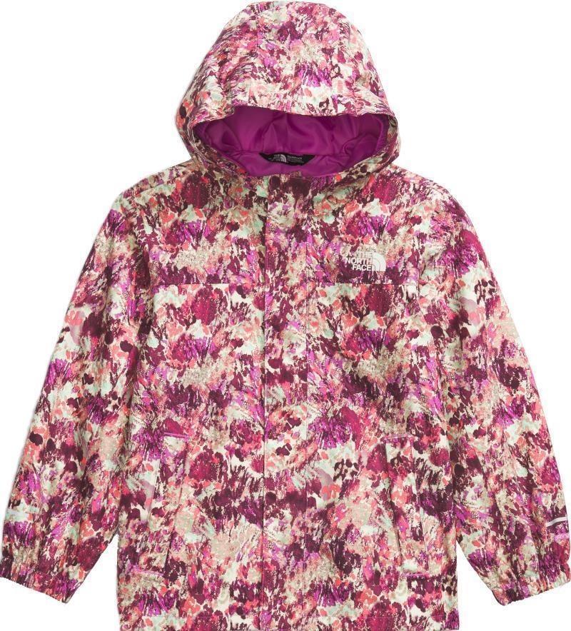 Antora Rain Jacket - Kids - violet crocus maze floral print 1