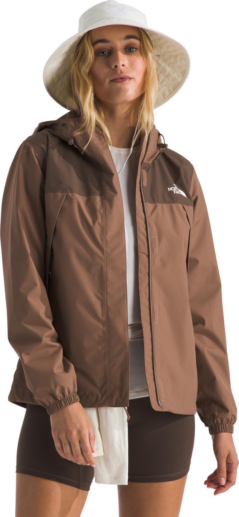 Antora Rain Jacket - Womens - latte / smokey brown 1
