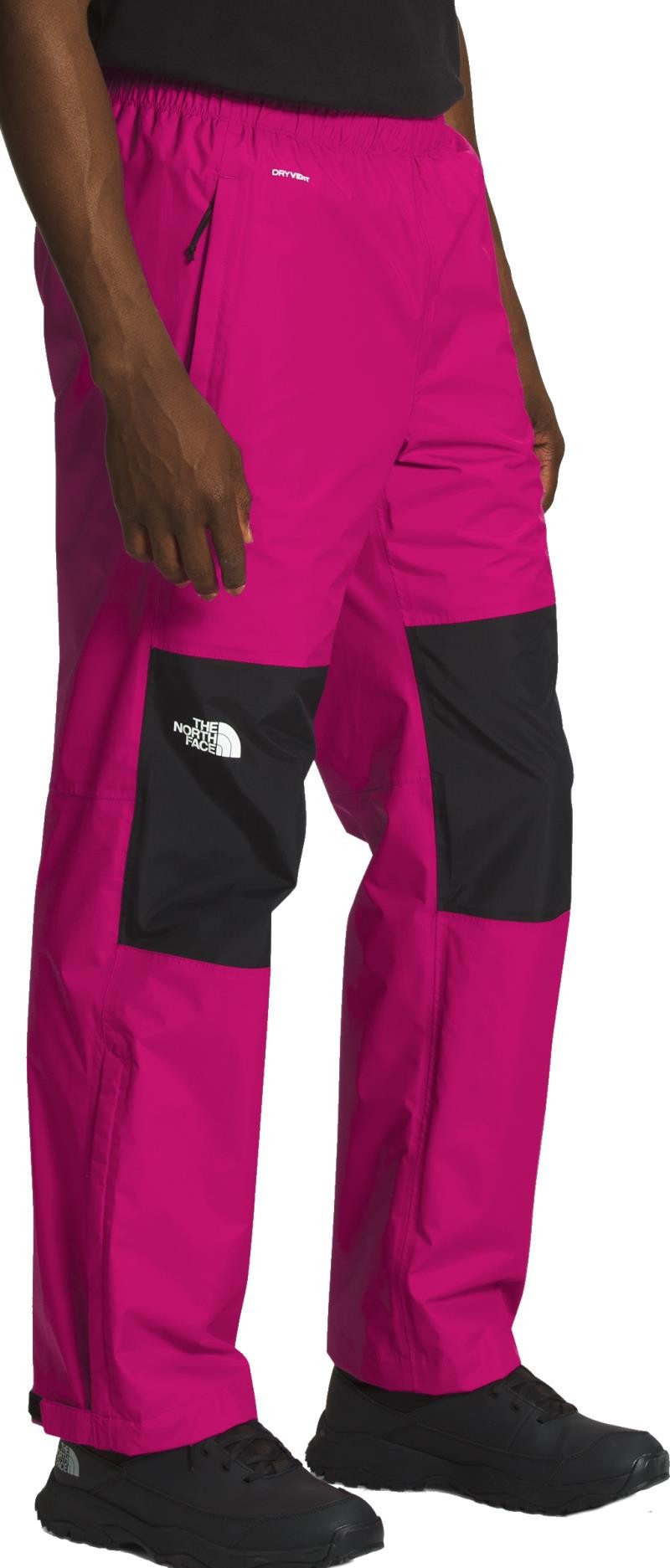 Antora Rain Pants, Reg - Mens - fuchsia pink / tnf black 1
