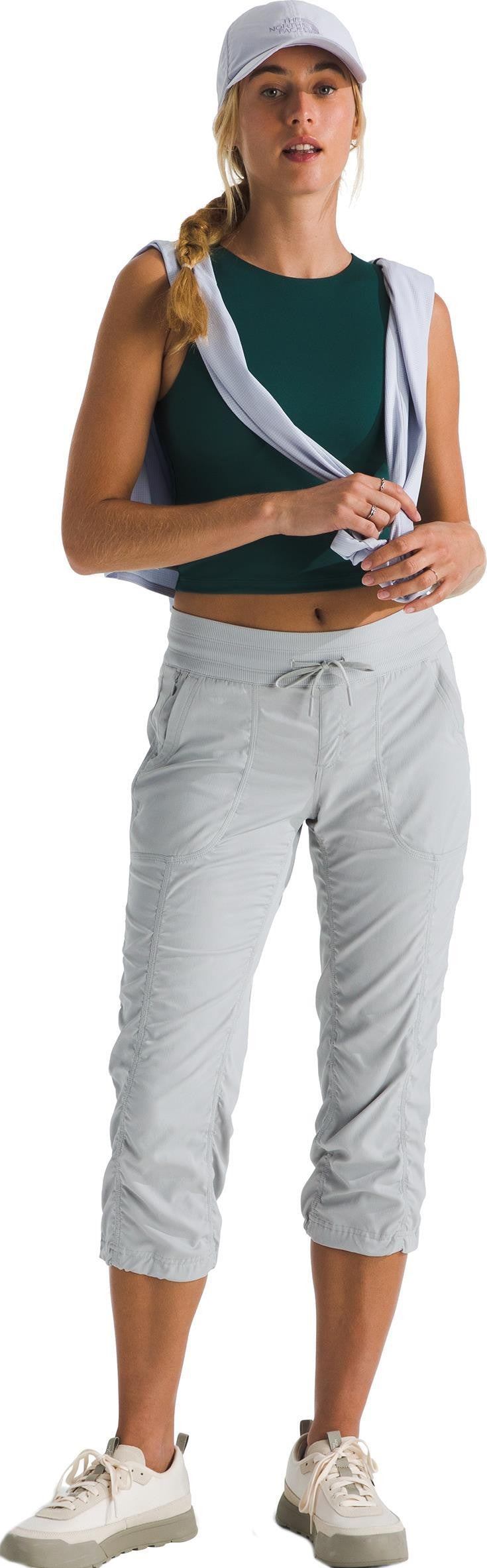 Aphrodite 2.0 Capris - Womens - high rise grey 1