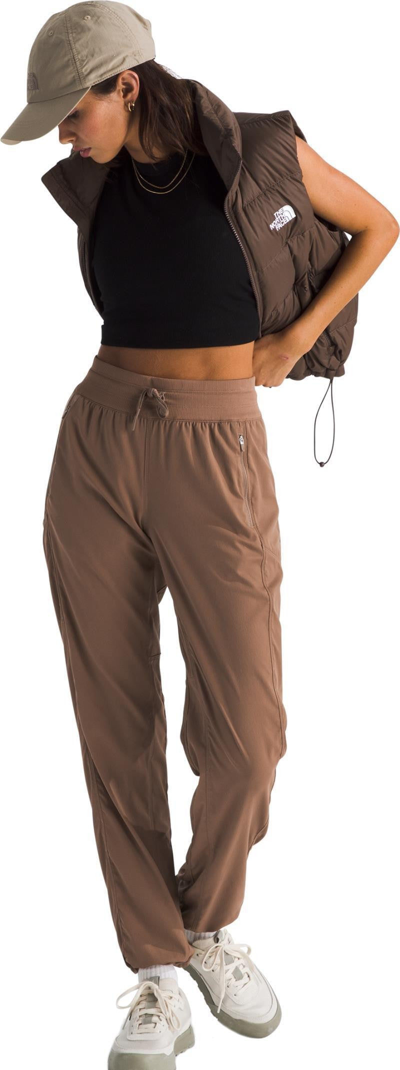 Aphrodite Motion Pants, Short - Womens - latte 1