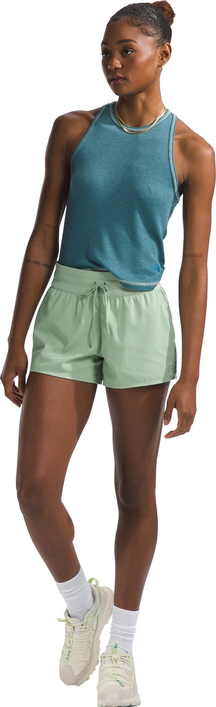 Aphrodite Shorts, Long - Womens - misty sage 1