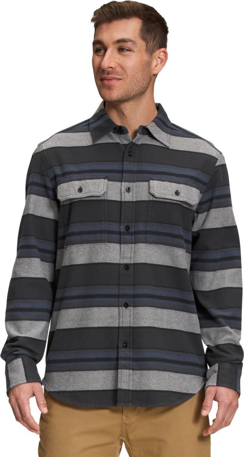 Arroyo Flannel Shirt - Mens - Asphalt Grey Large Half Dome Stripe 2 1