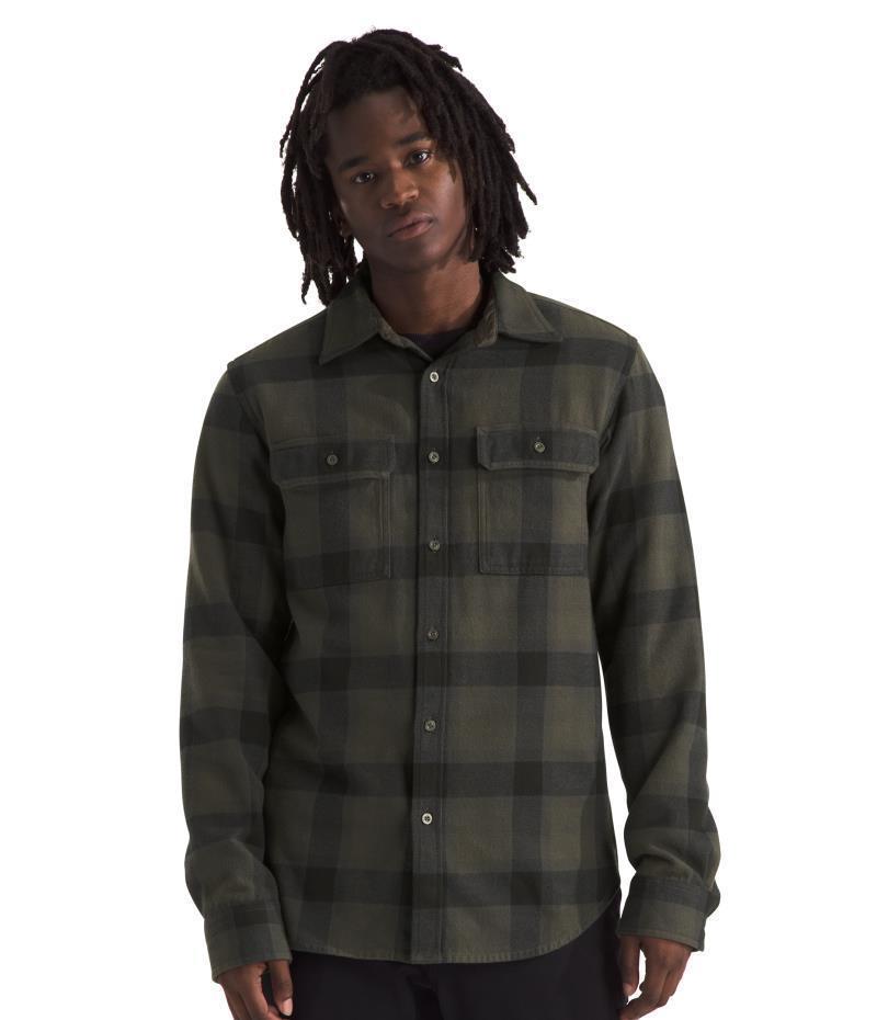 Arroyo Flannel Shirt - Mens - New Taupe Green TNF Shadow Small Plaid 1