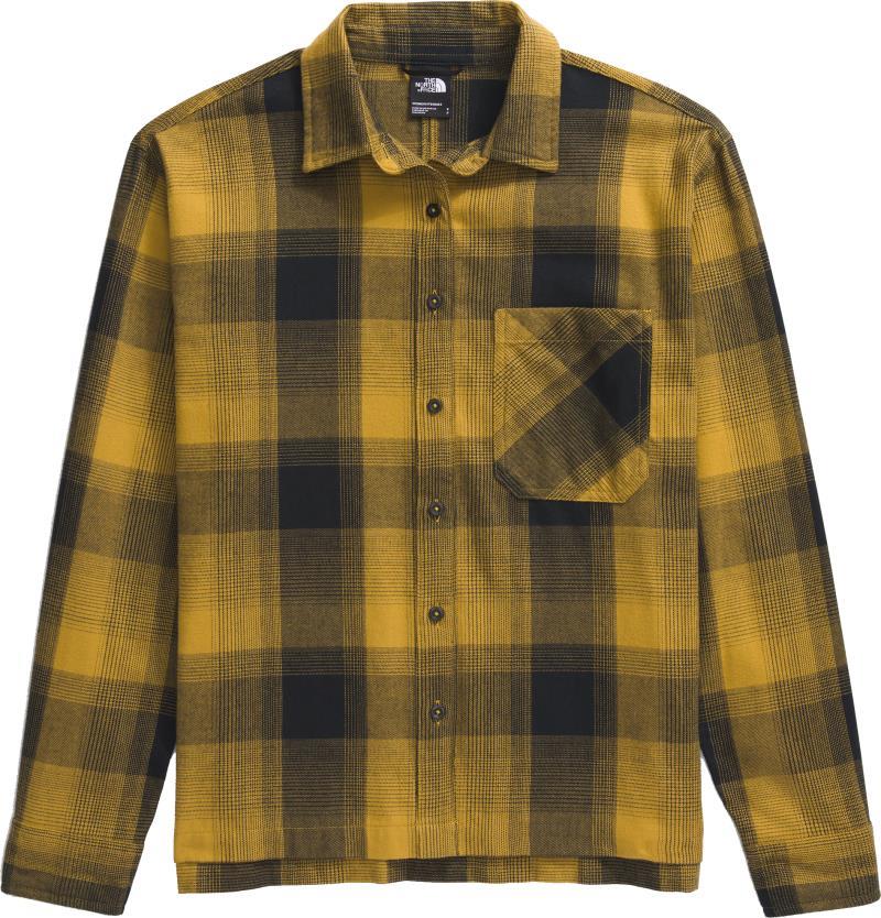 Arroyo Lightweight Flannel Shirt - Womens - amber green tnf shadow plaid 1