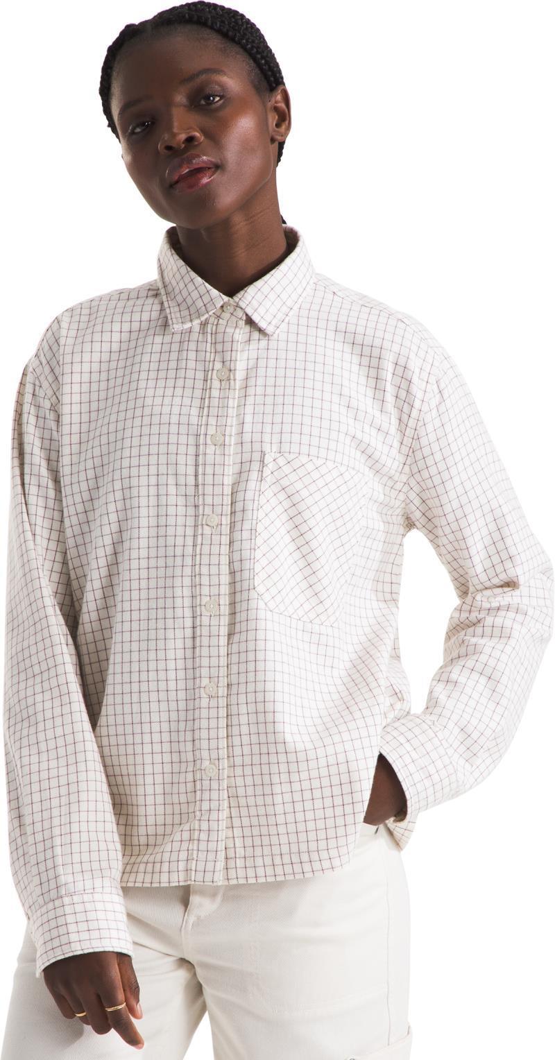 Arroyo Lightweight Flannel Shirt - Womens - white dune grid plaid 1