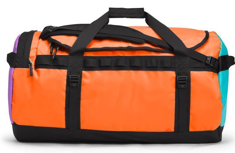 Base Camp Duffel - L - Red Orange / Transantarctic Blue 3