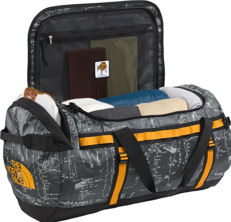 Base Camp Duffel - L - anthracite grey conrad topo print / summit gold 1