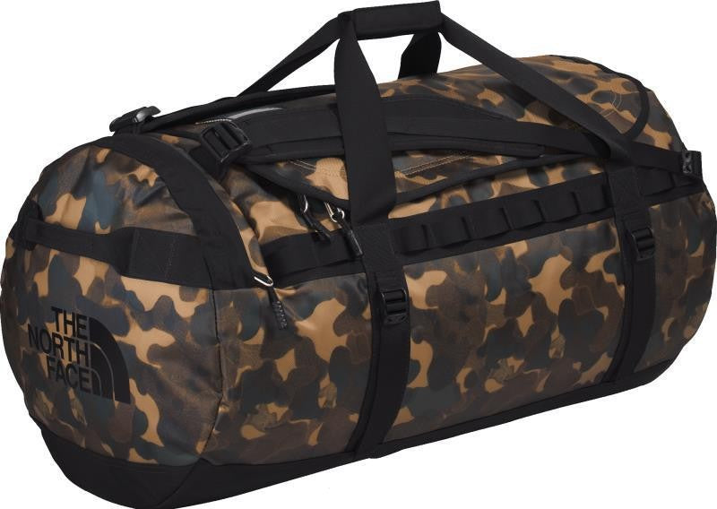Base Camp Duffel - L - utility brown camo texture small print / tnf black 1