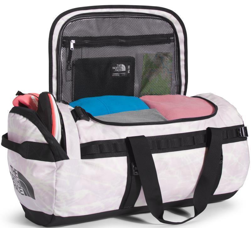 Base Camp Duffel - M - Lavender Fog Mountain Splatter Print / TNF Black 3