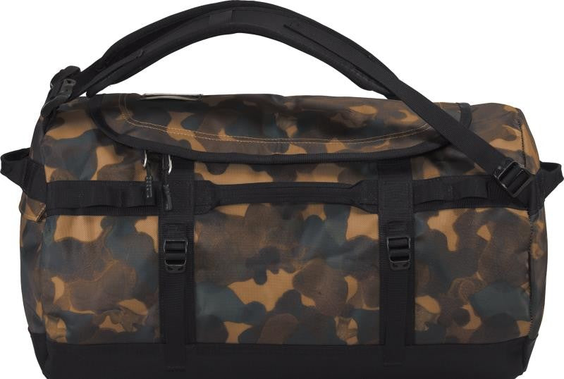 Base Camp Duffel - S - utility brown camo texture small print / tnf black 1