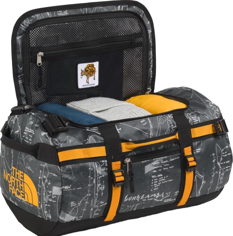 Base Camp Duffel - XS - anthracite grey conrad topo print / summit gold 1