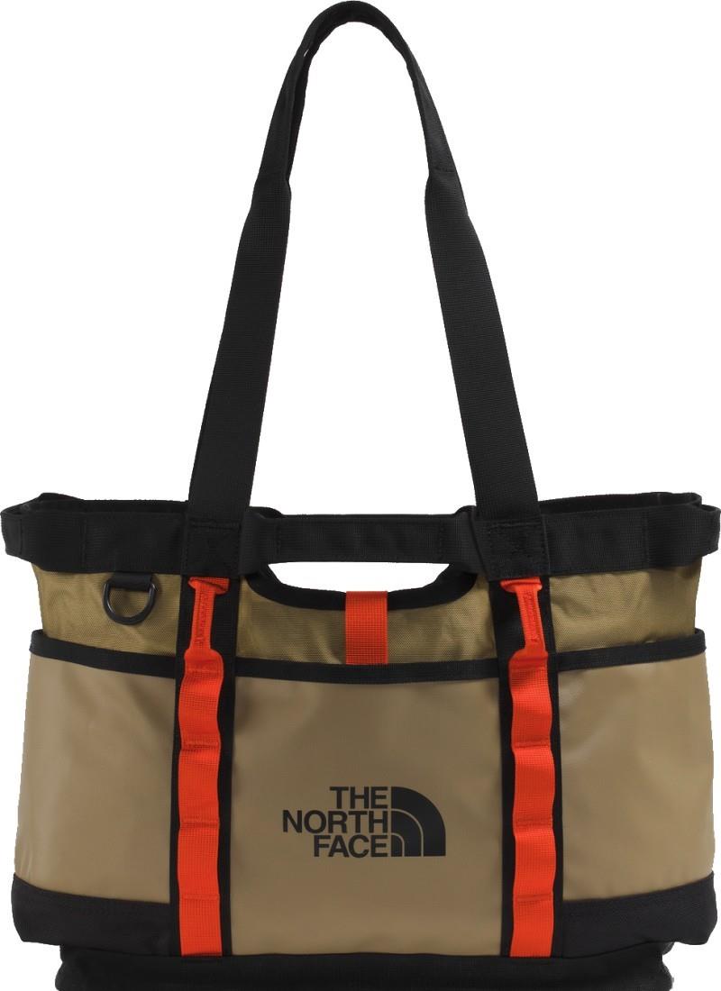 Base Camp Utility Tote - Womens - cedar / tnf black / lava red 1