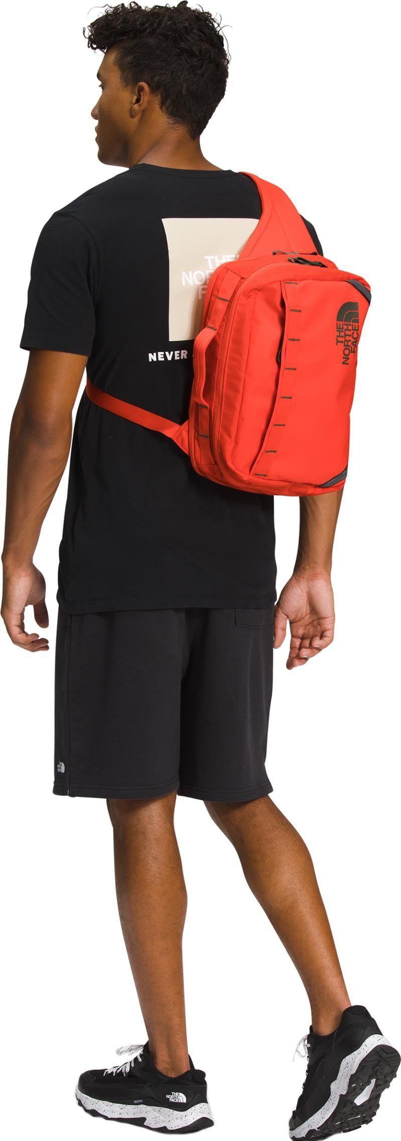 Base Camp Voyager Sling - retro orange / new taupe green 1