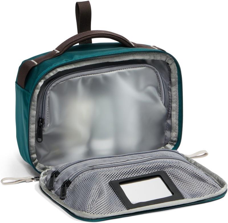Base Camp Voyager Toiletry Kit - pacific teal / dark chestnut / stone slab 1
