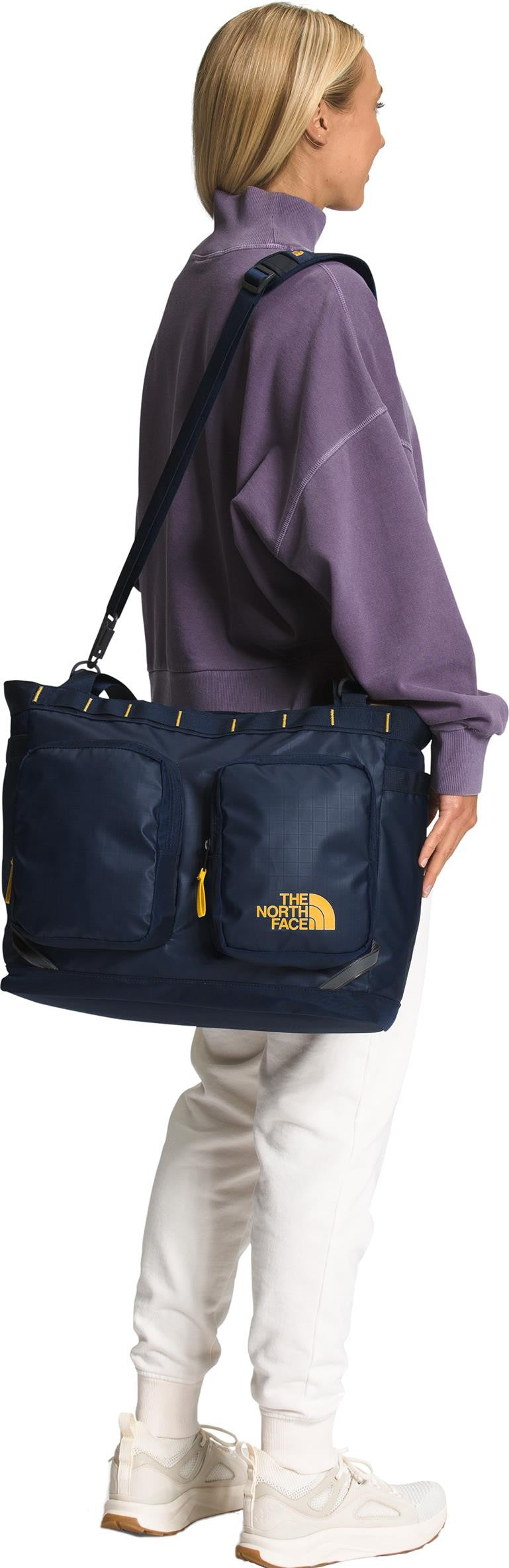 Base Camp Voyager Tote - summit navy / summit gold 1