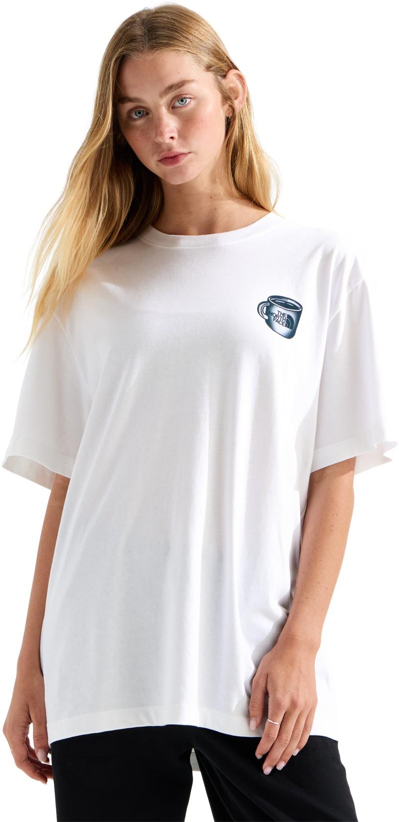 Basecamp Barista Graphic SS Tee - Unisex - tnf white / pacific teal 1