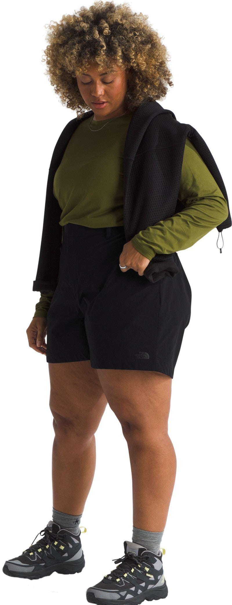 Basin Shorts, Short, Plus - Womens - tnf black 1
