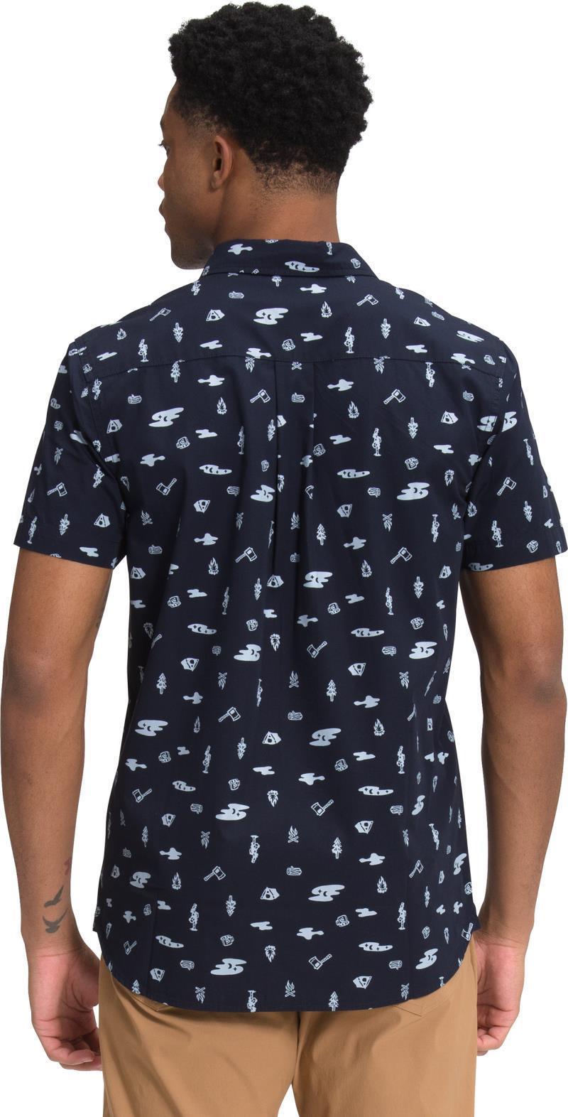Baytrail Pattern SS Shirt - Mens - Aviator Navy Camp Tools Print 2