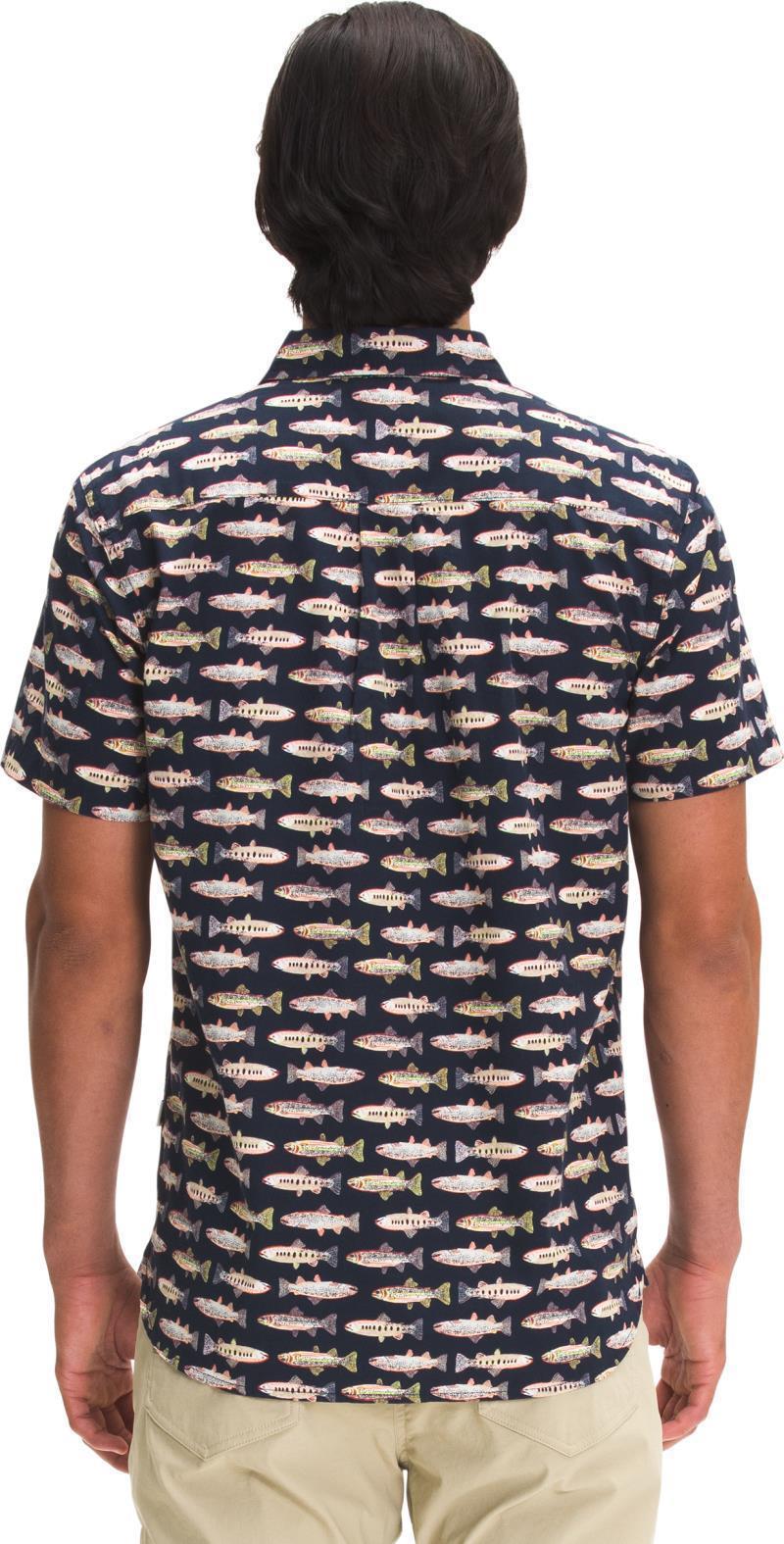 Baytrail Pattern SS Shirt - Mens - Aviator Navy Fly Reel Print 2