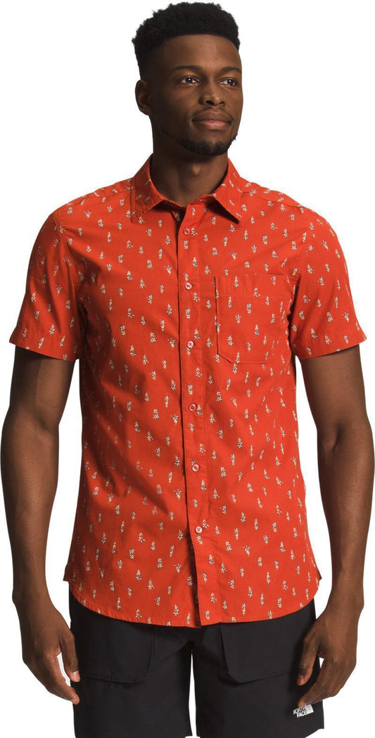 Baytrail Pattern SS Shirt - Mens - Rusted Bronze TNF Ditsy Print 1