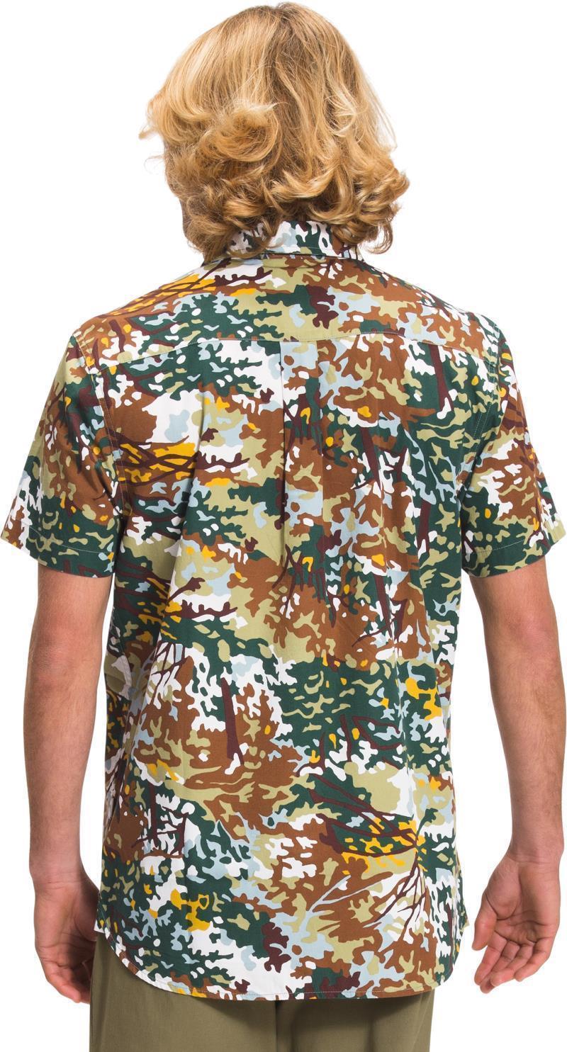 Baytrail Pattern SS Shirt - Mens - Thyme Canvas Paint Texture Print 2