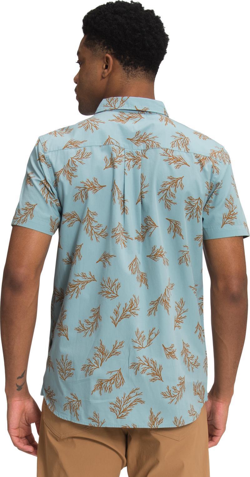 Baytrail Pattern SS Shirt - Mens - Tourmaline Blue Sequoia Sprigs Print 2