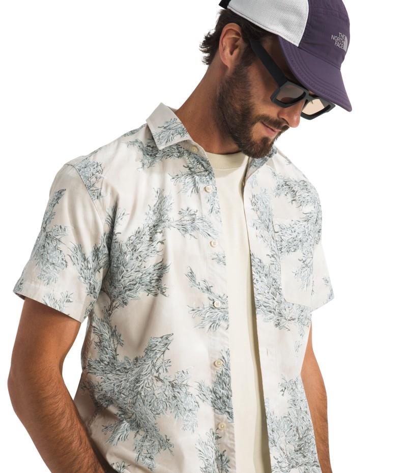 Baytrail Pattern SS Shirt - Mens - desert stone big sagebrush print 1