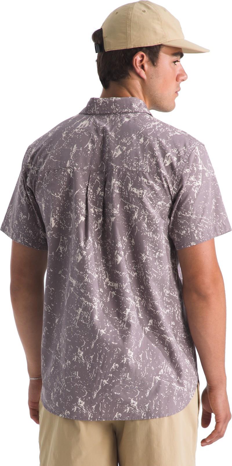 Baytrail Pattern SS Shirt - Mens - transcendent grey rock texture print 1