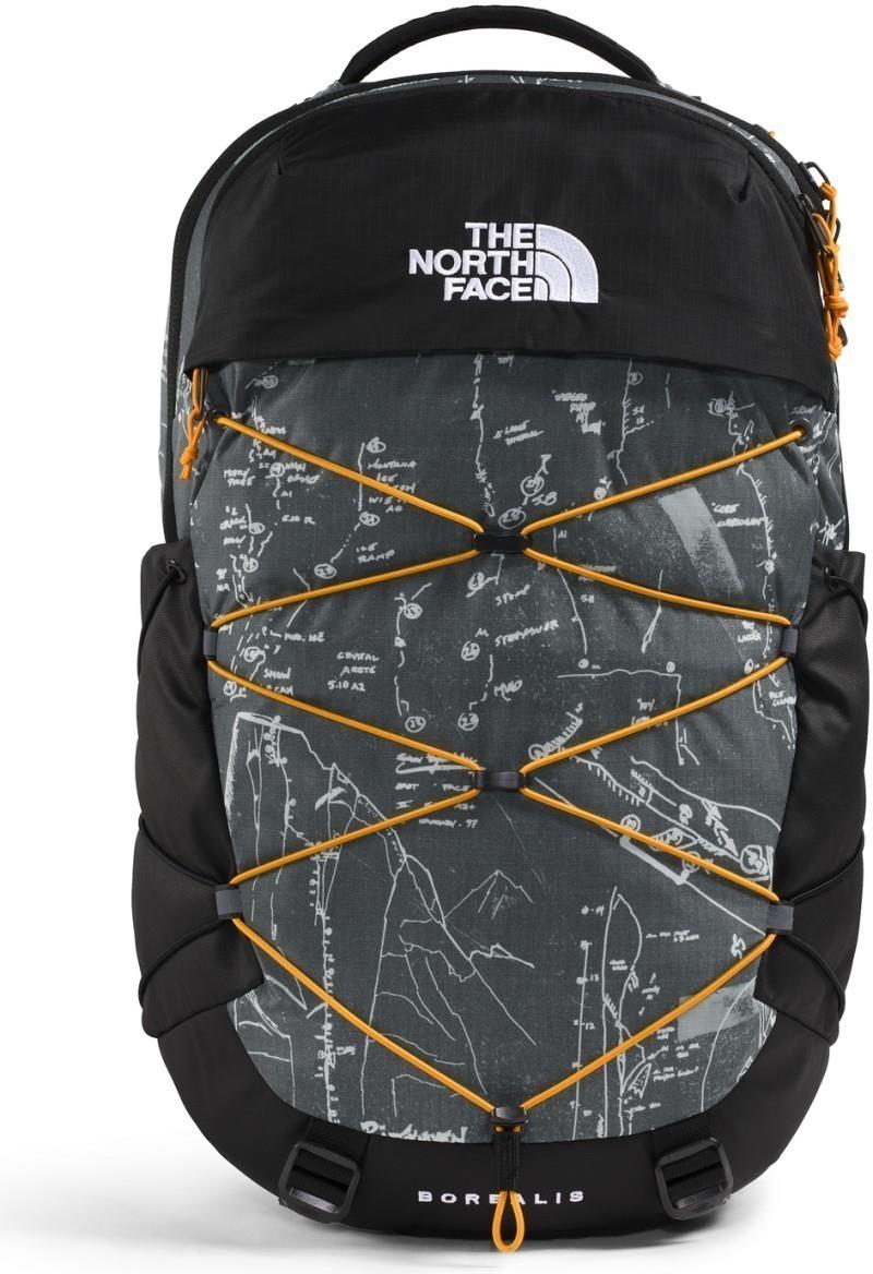 Borealis - anthracite grey conrad topo print / summit gold 1