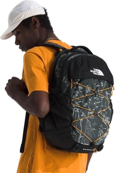 Borealis - anthracite grey conrad topo print / summit gold 1