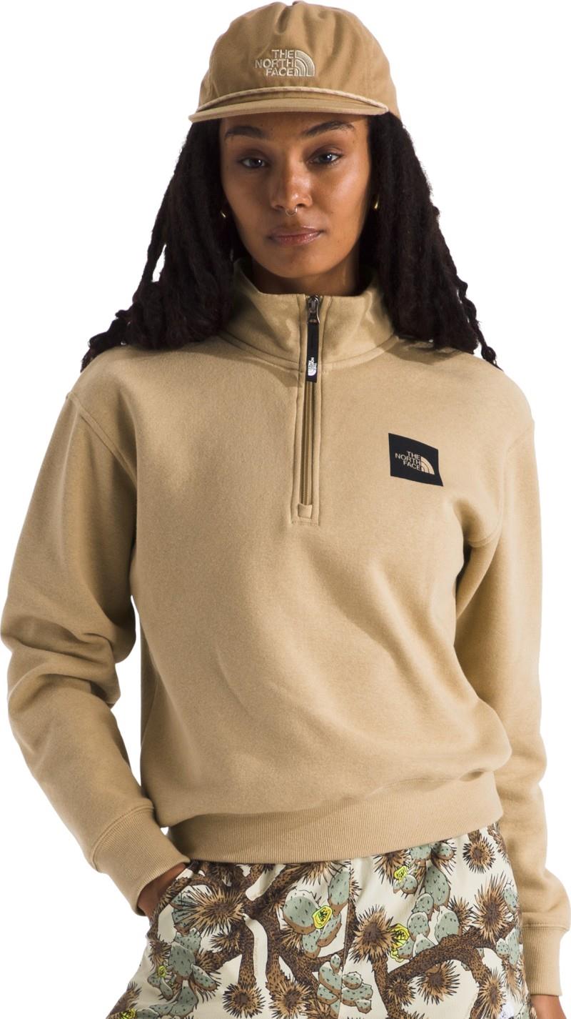 Box Half Dome 1/4 Zip - Womens - khaki stone 1