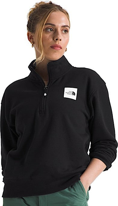 Box Half Dome 1/4 Zip - Womens - tnf black 1