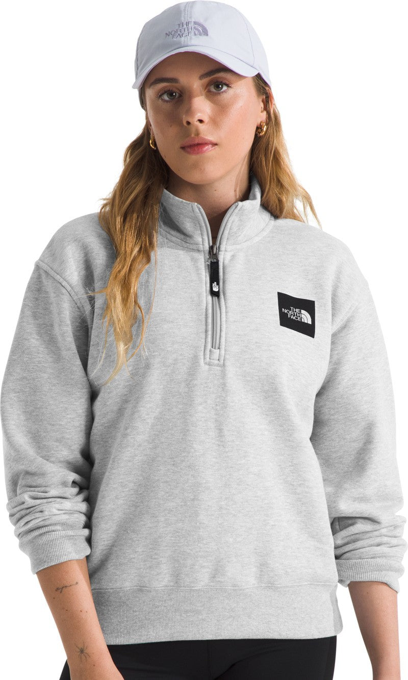 Box Half Dome 1/4 Zip - Womens - tnf light grey heather 1
