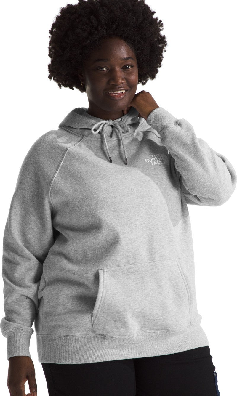 Box NSE Pullover Hoodie, Plus - Womens - tnf light grey heather / tnf black 1