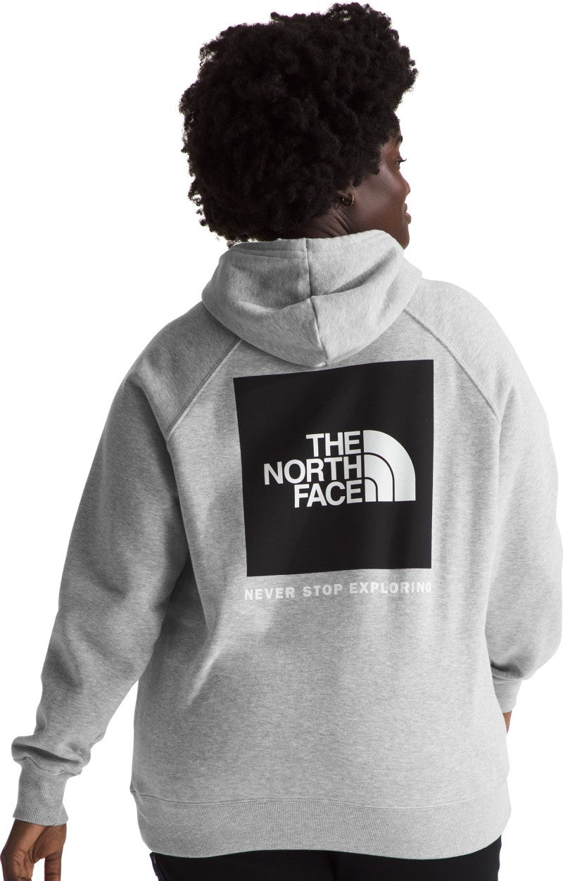 Box NSE Pullover Hoodie, Plus - Womens - tnf light grey heather / tnf black 1