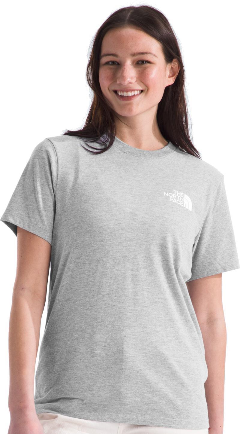 Box NSE SS Tee - Womens - tnf light grey heather / terracotta 1