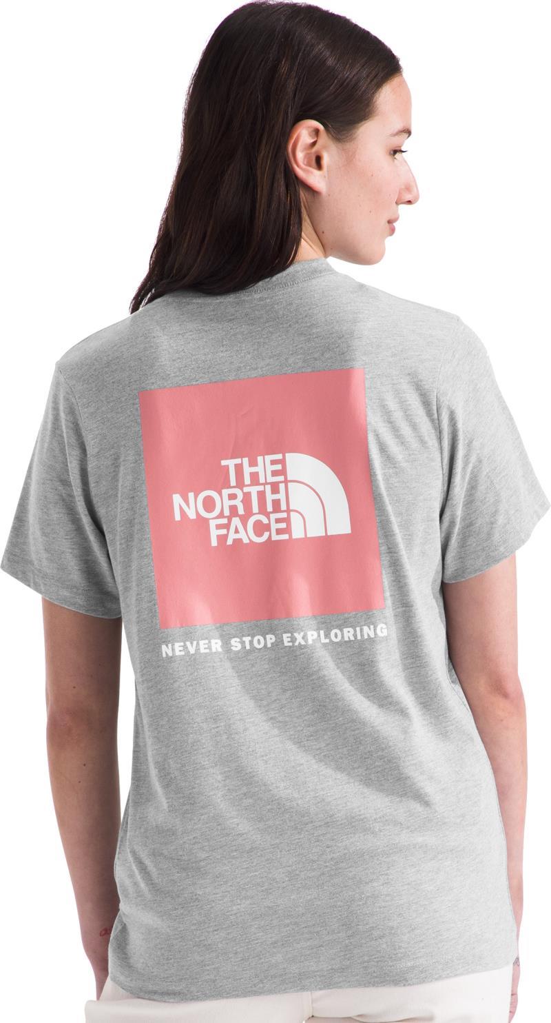 Box NSE SS Tee - Womens - tnf light grey heather / terracotta 1