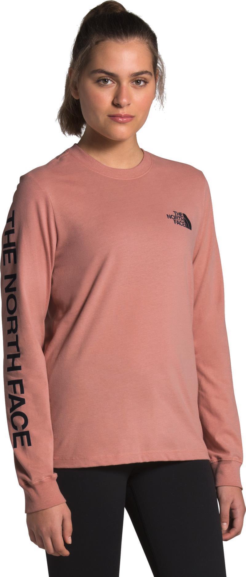 Brand Proud LS Tee - Womens - pink clay / tnf black 1