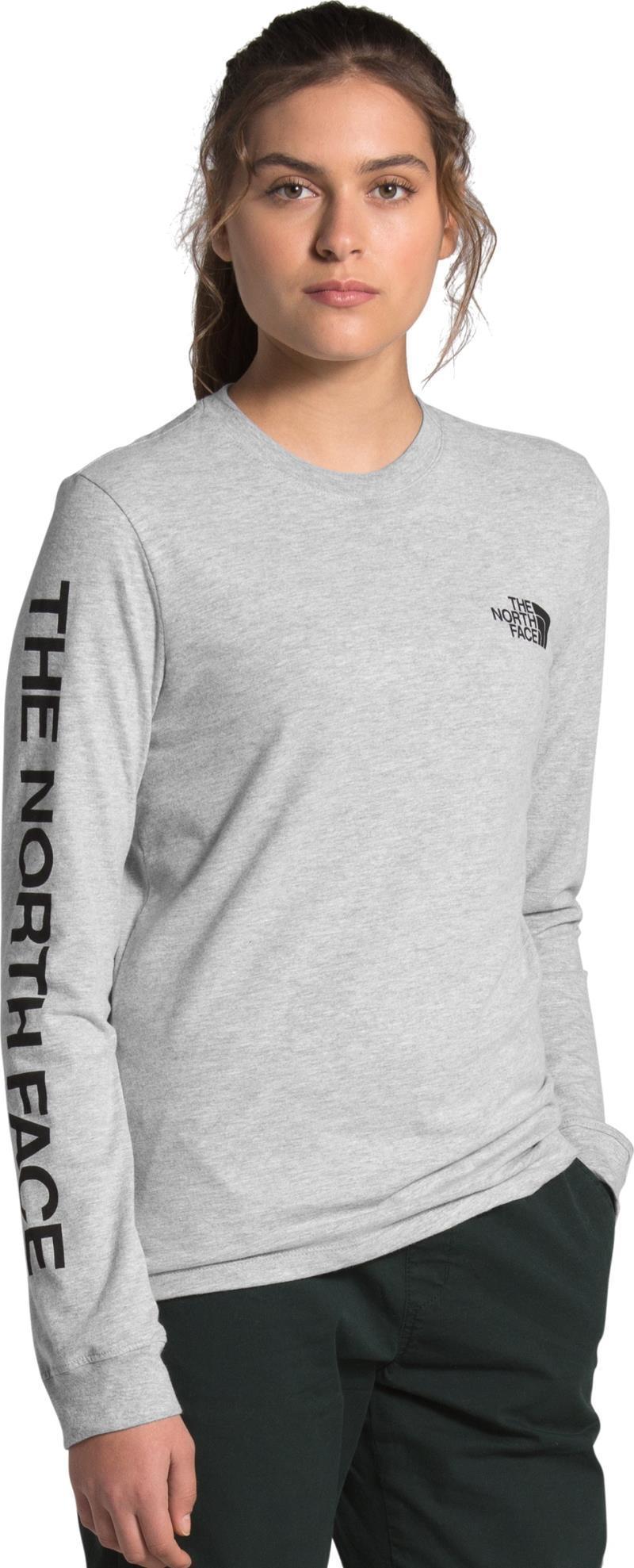 Brand Proud LS Tee - Womens - tnf light grey heather / tnf black 1