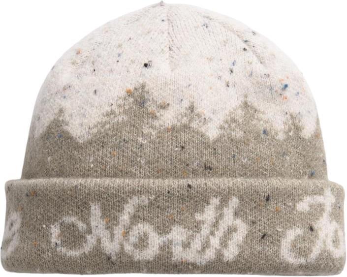 Cabin Mountainscape Beanie - clay grey / white dune 1